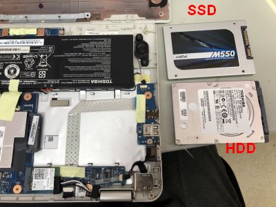 Hdd Ssd換装 Dynabook N51 Iphone修理 パソコン修理 の Pc Oita 大分高城