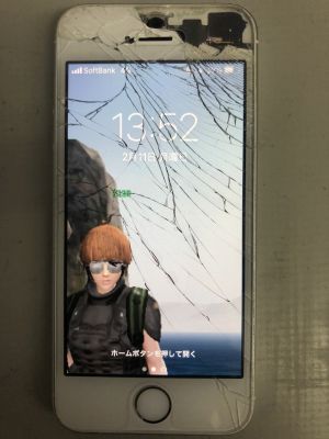 iPhoneSEガラス割れ from 大分市森