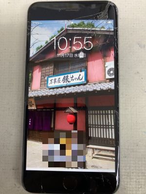 ガラス割れたiPhone6Plus ～大分市新栄町
