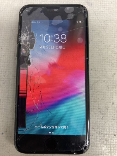 iPhone7液晶破損修理 ～大分市細