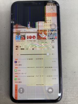 液晶破損のiPhone11 ～大分市旦野原